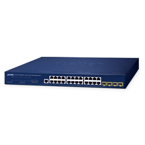 GS-4210-24T4S Управляемый коммутатор 24-порта 10/100/1000T + 4-порта 100/1000X SFP