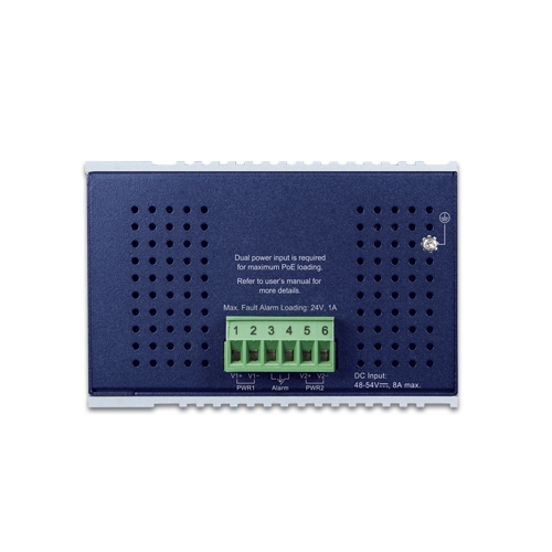 IGS-1000-4UP2X Промышленный неуправляемый коммутатор/4 RJ45 PoE 2.5G/2 SFP+ 10G