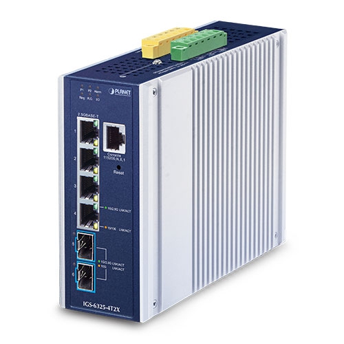 IGS-6325-4T2X Промышленный управляемый коммутатор L3/4 RJ45 2.5G/2 SFP+ 10G