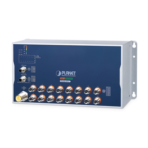 ITS-6326-16P-LV Управляемый ЖД коммутатор L3/16 M12 PoE 1G