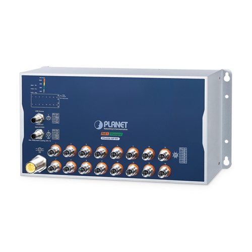 ITS-6326-16P-WV Управляемый ЖД коммутатор L3/16 M12 PoE 1G