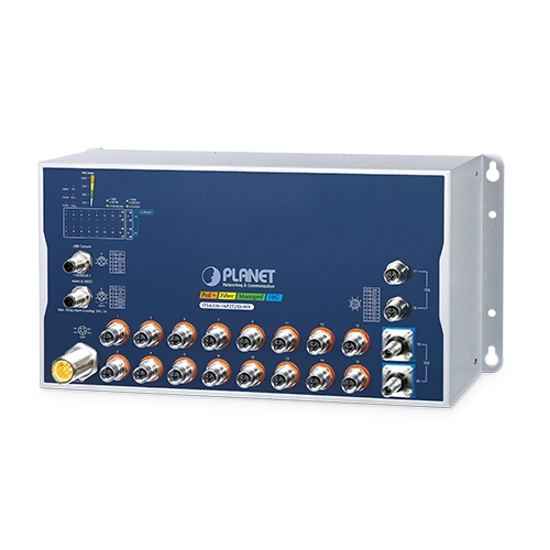 ITS-6326-16P2T2XS-WV Управляемый ЖД коммутатор L3/16 M12 PoE 1G/2 M12 10G/2 Q-ODC 10G