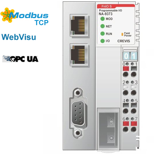NA-9373 ПЛК, Codesys, MODBUS TCP, OPC DA, WebVisu