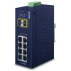 IGS-1020TF Коммутатор неуправляемый  8-портовый 10/100/1000T+2 1000X SFP Промышленный
