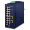 IGS-1820TF Промышленный неуправляемый коммутатор/16 RJ45 1G/2 SFP 1G