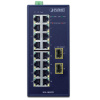 IGS-1820TF Промышленный неуправляемый коммутатор/16 RJ45 1G/2 SFP 1G
