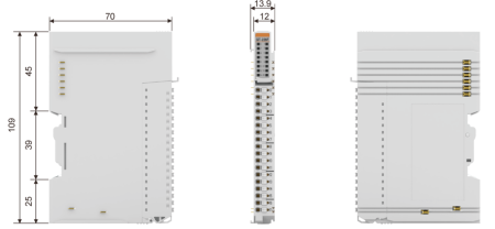 GT-12DF Дискретный ввод, 16DI, 24 В (DC), Sink/Source, RTB 18