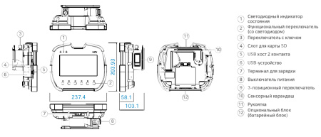TOPRH0700WD-W Панель оператора 7″, 1024x600,  128MB, беспроводная (Wi-Fi)