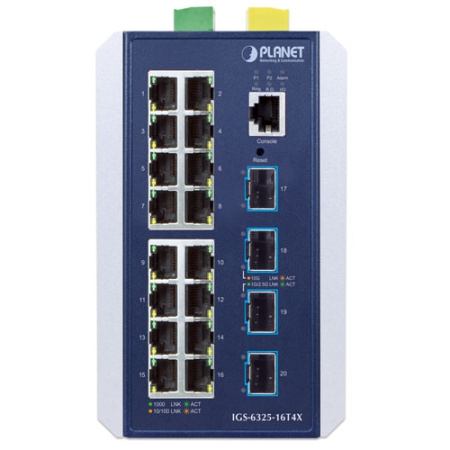 IGS-6325-16T4X Промышленный управляемый коммутатор L3/16 RJ45 1G/4 SFP+ 10G igs-6325-16t4x