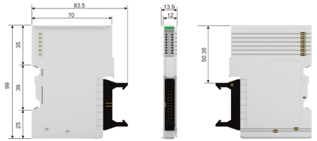 GT-122F Дискретный ввод, 16DI, 24 В (DC), Source, IDC 20