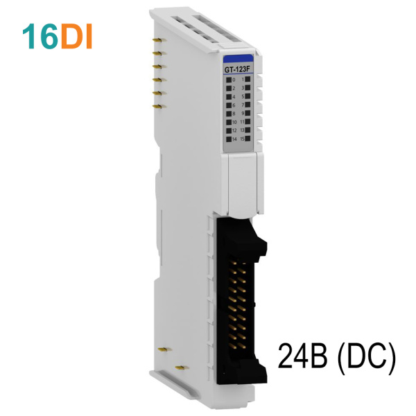 GT-123F Дискретный ввод, 16DI, 24 В (DC), Sink/Source, IDC 20