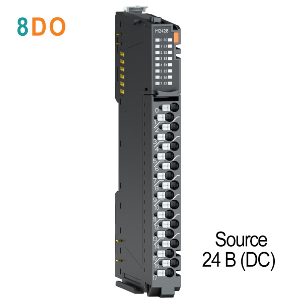 M2428 Дискретный вывод, 8DO, 24 В (DC), Source, диагностика, RTB 18