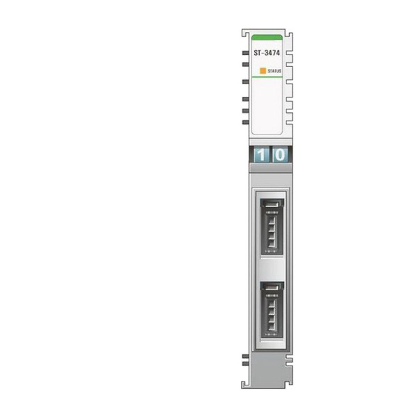 Модуль аналогового ввода Crevis ST-3474, 4AI, 0-10 В (DC), 12 бит АЦП, 3M Mini-Clamp