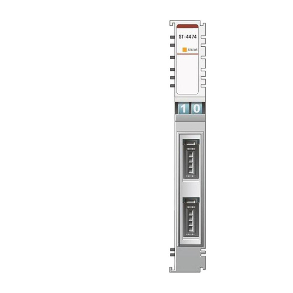 Модуль аналогового вывода Crevis ST-4474, 4AO, 0-10 В (DC), 12 бит ЦАП, 3M Mini-Clamp