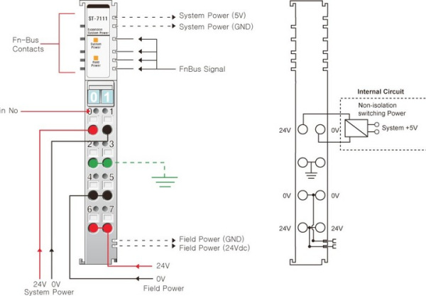 ST-7111 Модуль расширения системного питания 5 В/1А, RTB 8